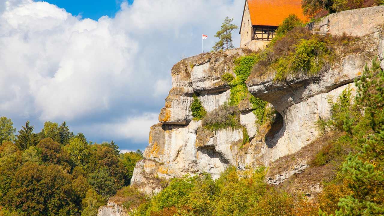 Klettern in der fränkischen Schweiz - Pottenstein in Oberfranken