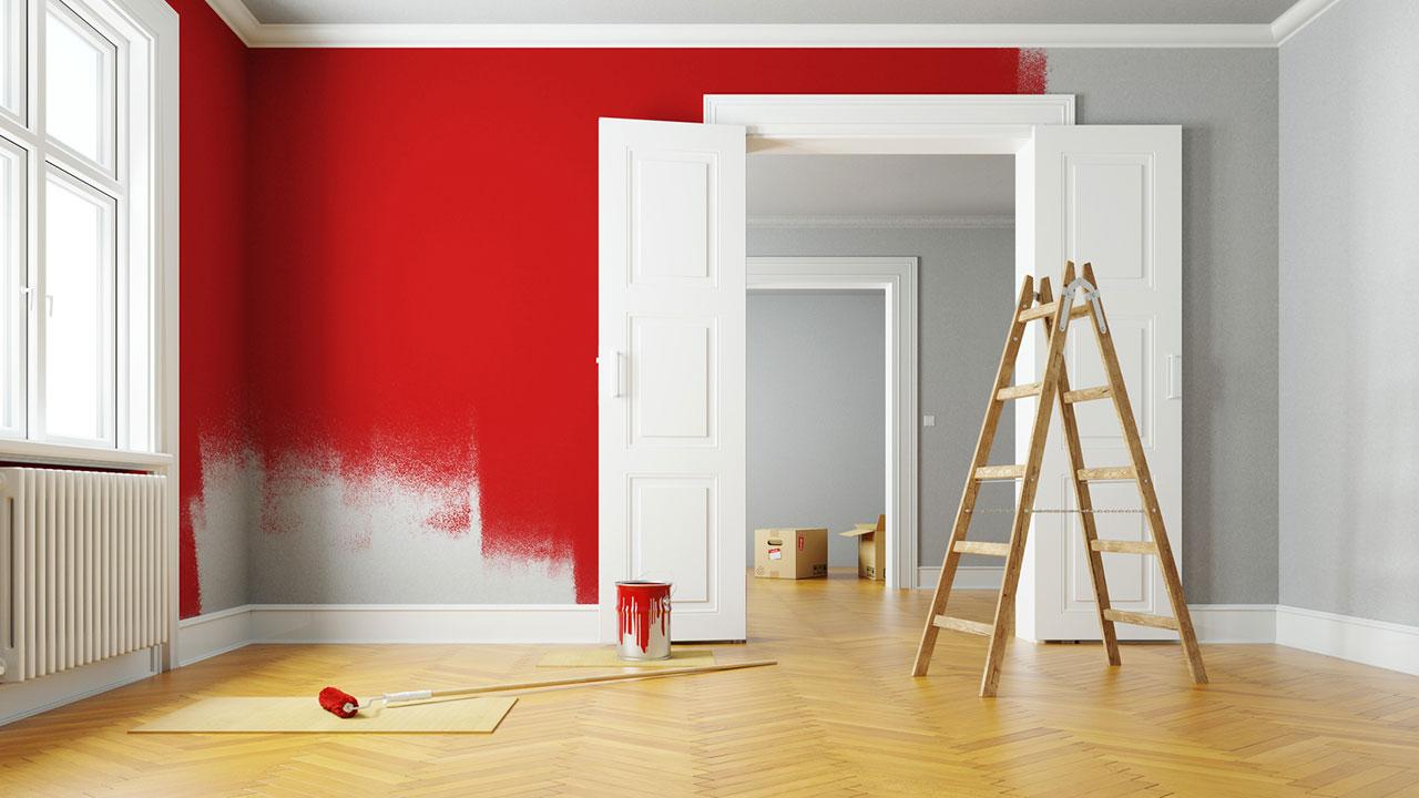Ein frischer Anstrich bringt Schwung in Ihre 4 Wände - rote Wände