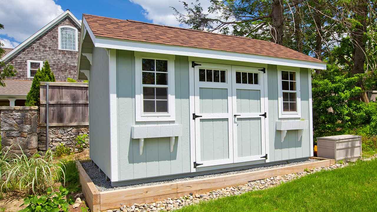DIY Gartenhaus - aufwendig gestaltetes Gartenhaus