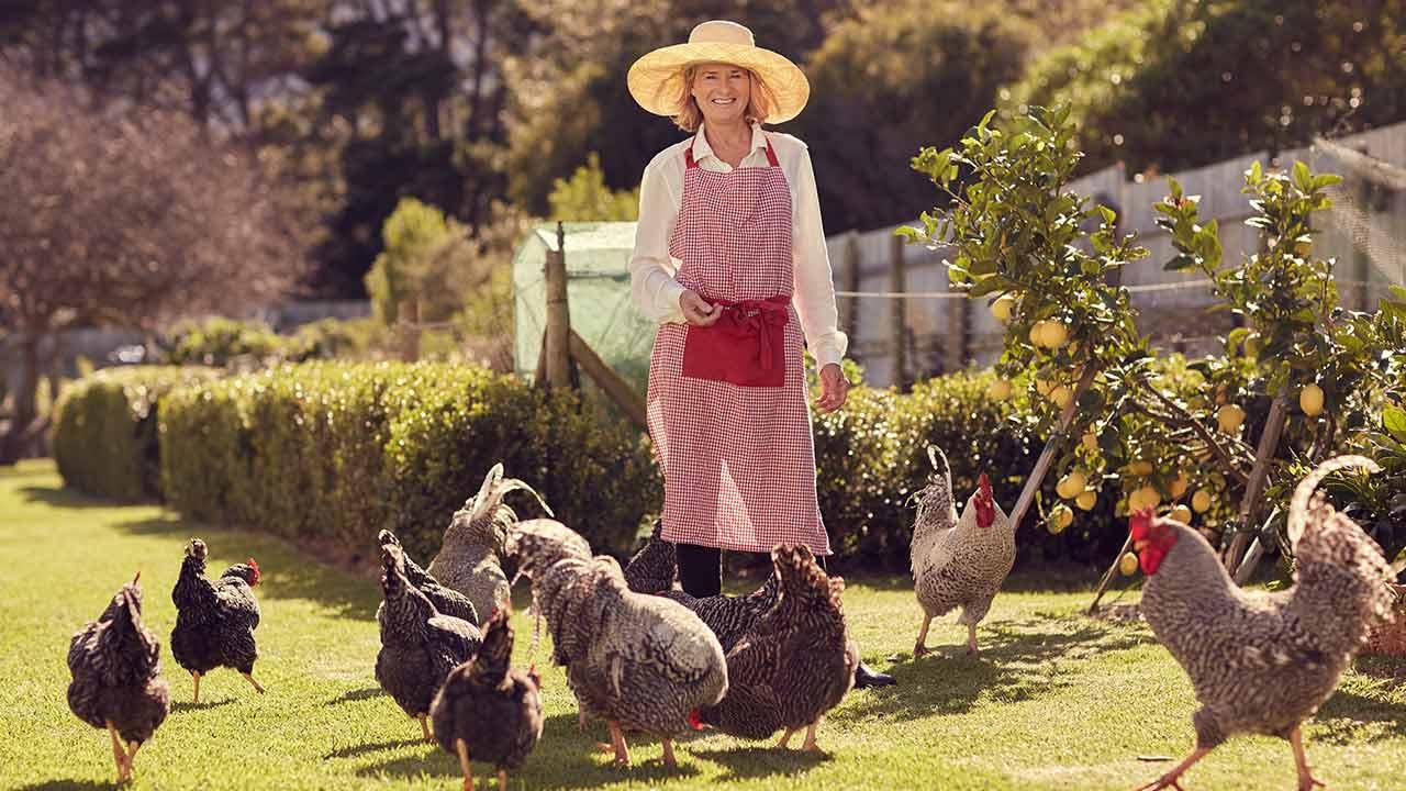 Nutztiere im eigenen Garten - Hühner mit Gärtnerin