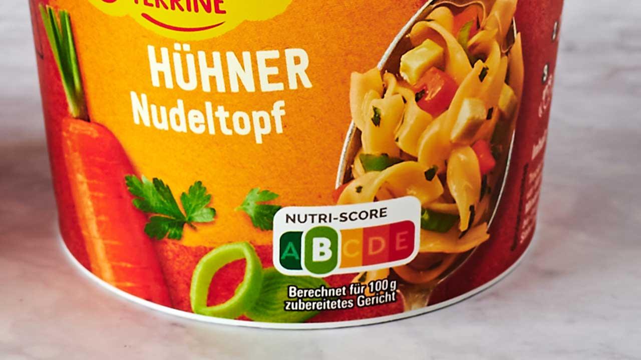Nutri Score - Plakette am Produkt