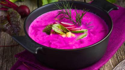 Kunterbunte Rezepte - Pinke Rote-Bete-Suppe