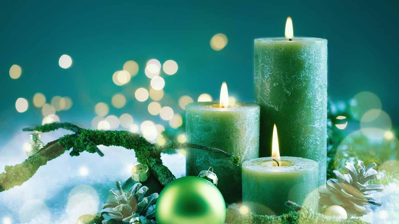 Weihnachtliche Deko für Zuhause - Kerzen