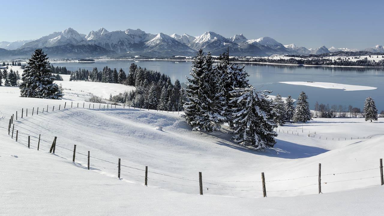 Skifahren und Langlaufen im Allgäu - Füssen am Forggensee