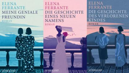 Mein Buchtipp im Juli: Elena Ferrante Band 1-4 / Buchcover der Bücher