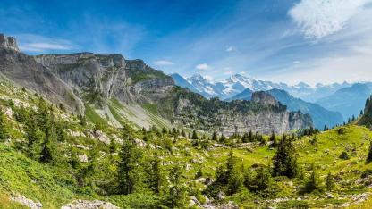 Wandern in der Schweiz - Faulhorn / Panorama-Aussicht auf dem Weg zur Schynige Platte