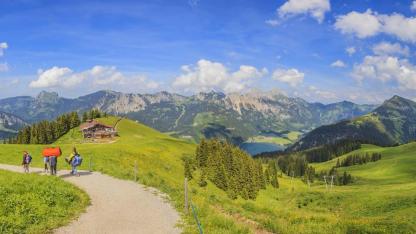 Die schönsten Wanderwege im Allgäu - Bergstation der Neunerköpflebahn